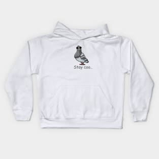 stay coo pigeon - funny pigeon Kids Hoodie